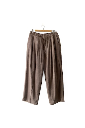 roundabout/ CORDUROY BIG BALLON PANTS GREIGE