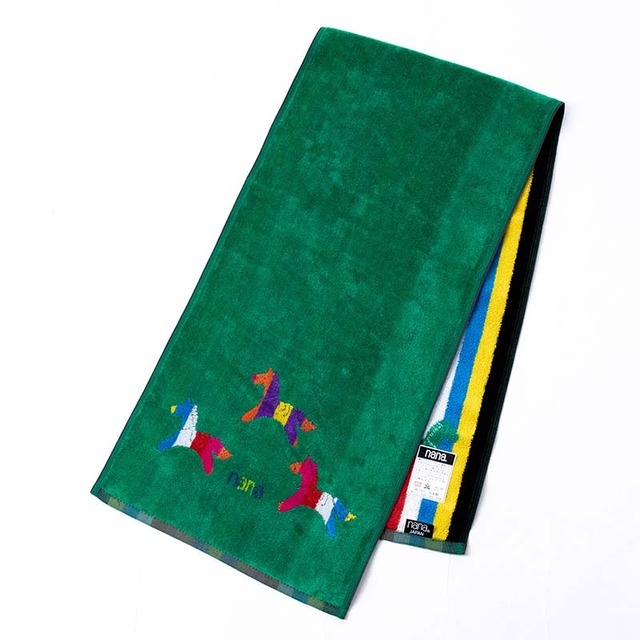 タオル　横浜ナナ　湘南ナナ　NANA　スポーツタオル　ポニー　グリーン多色　nn-spt156