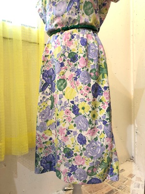 60s fantasy flower dress