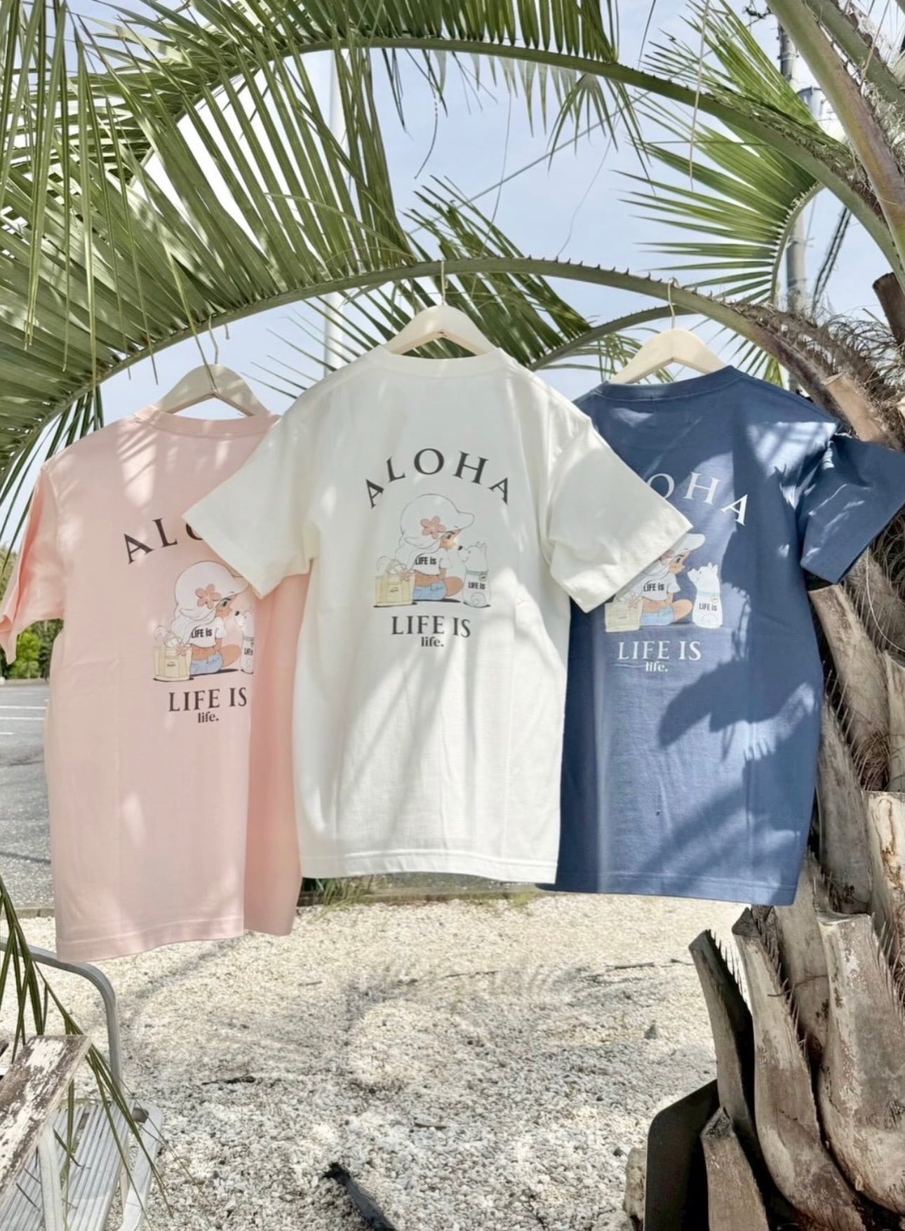 LIFE is × mapuaコラボ Lani 半袖Tシャツ ¥6,800+tax