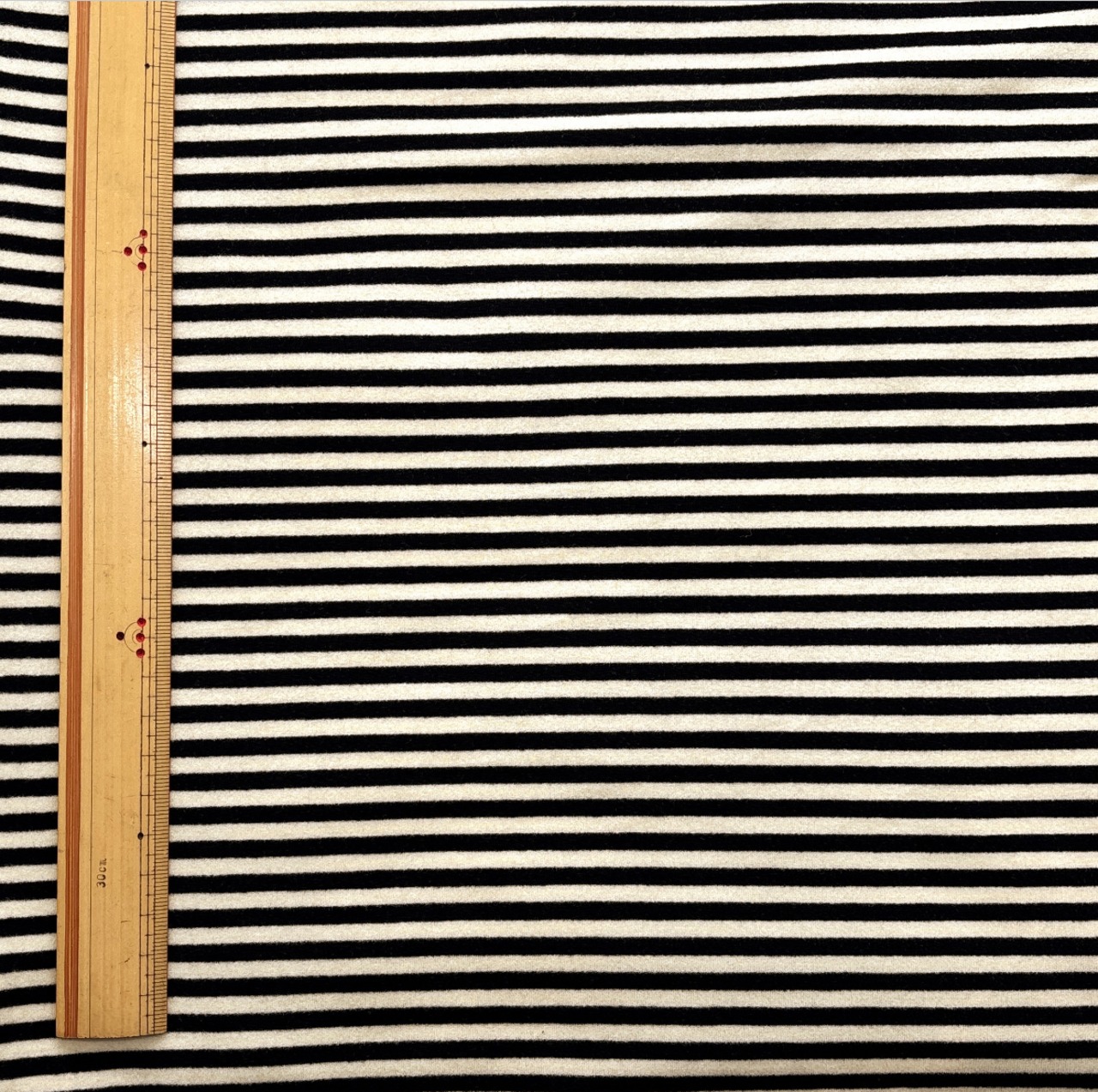 ★TB710◆2m◆綿ポリウレタン混ベア天竺ニット生地◆ボーダー