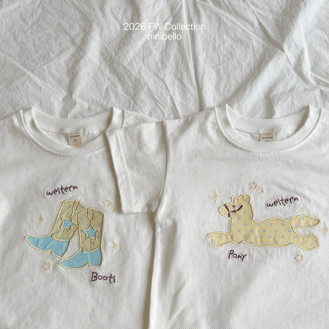 韓国子供服 / ninibello / Western T-shirt / 半袖Ｔシャツ *XS~XXL*