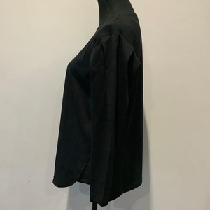 Vivid woman( 鮮やかな女性 ) 袖タックロングTシャツ ブラック