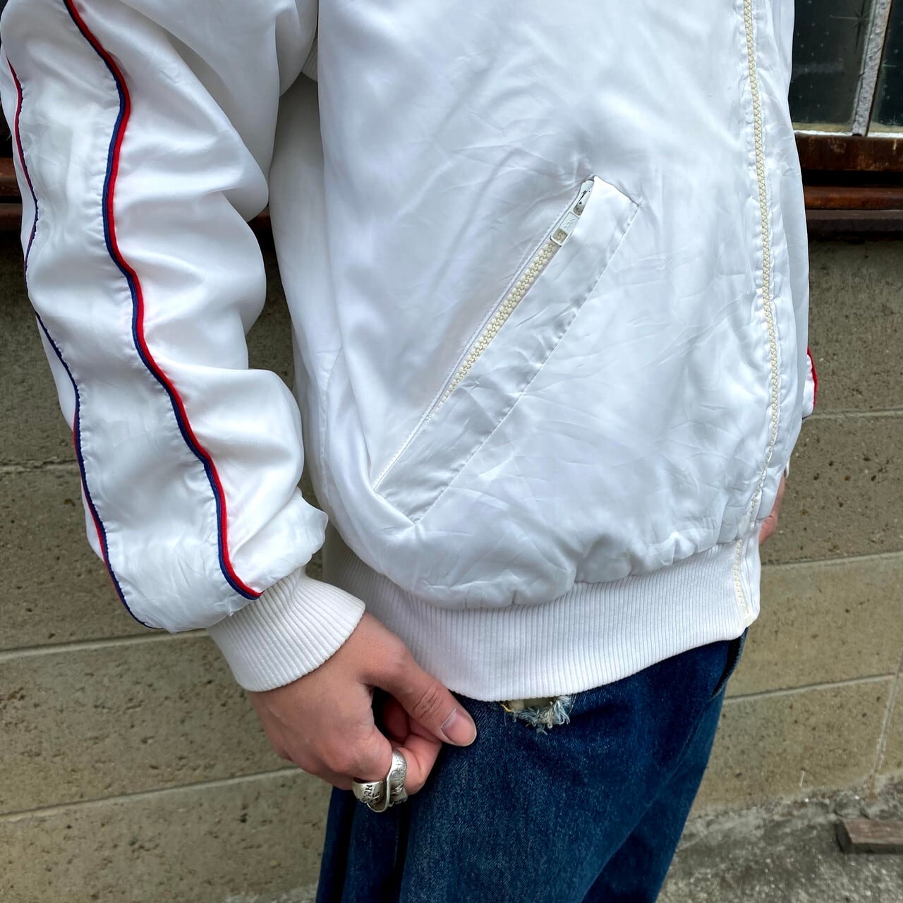70年代 フランス製 LACOSTE フレンチラコステ ポリエステルブルゾン