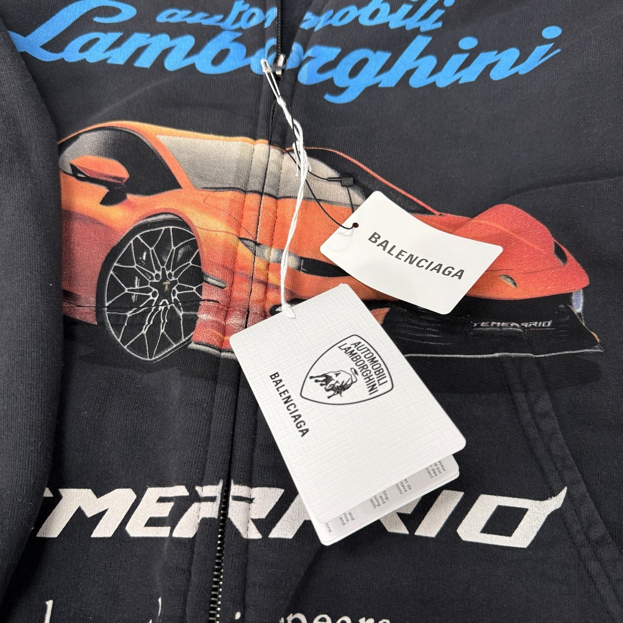 【BALENCIAGA × LAMBORGHINI】 バレンシアガ × ランボルギーニ ジップアップパーカー
