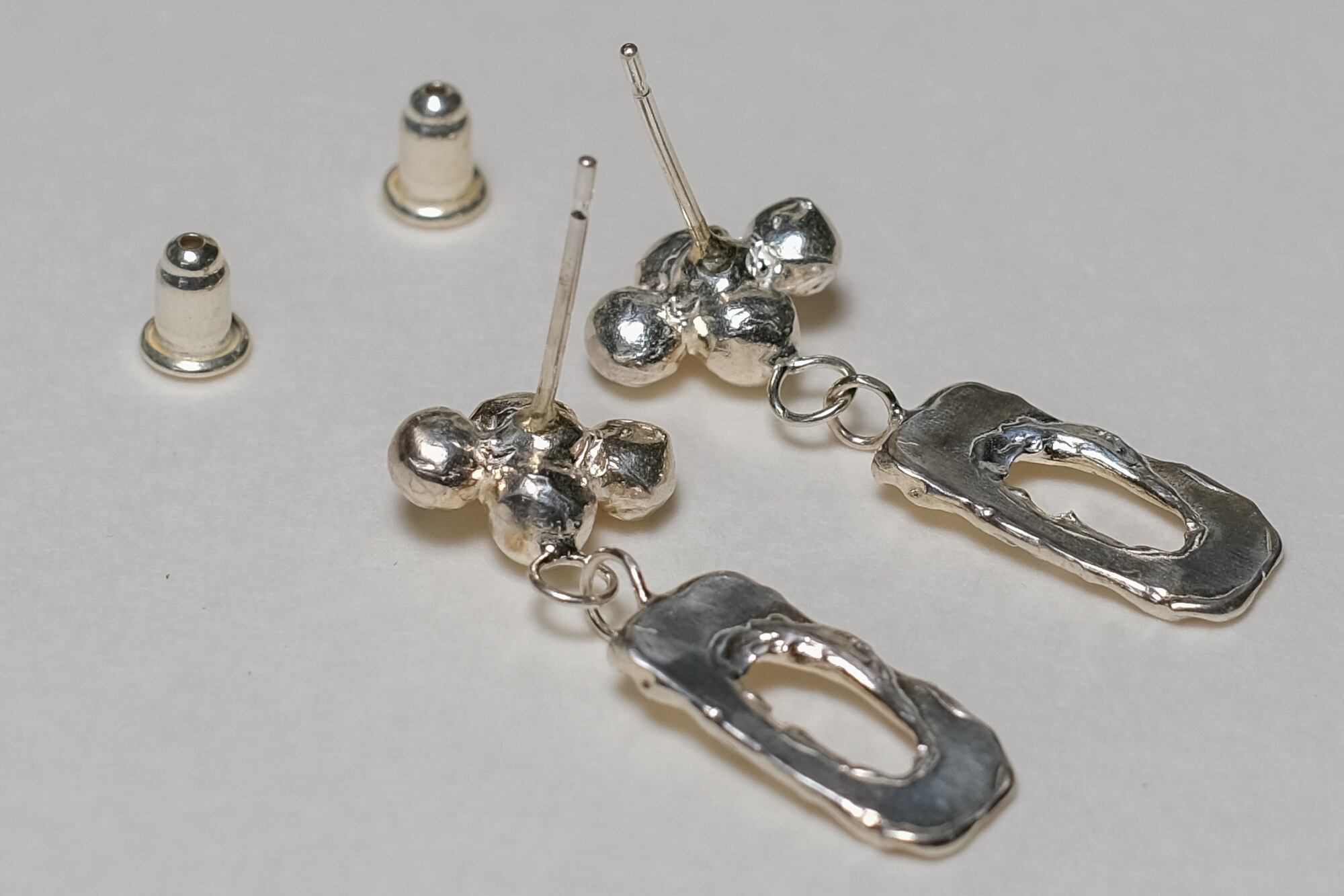 余白 ピアス silver no,341
