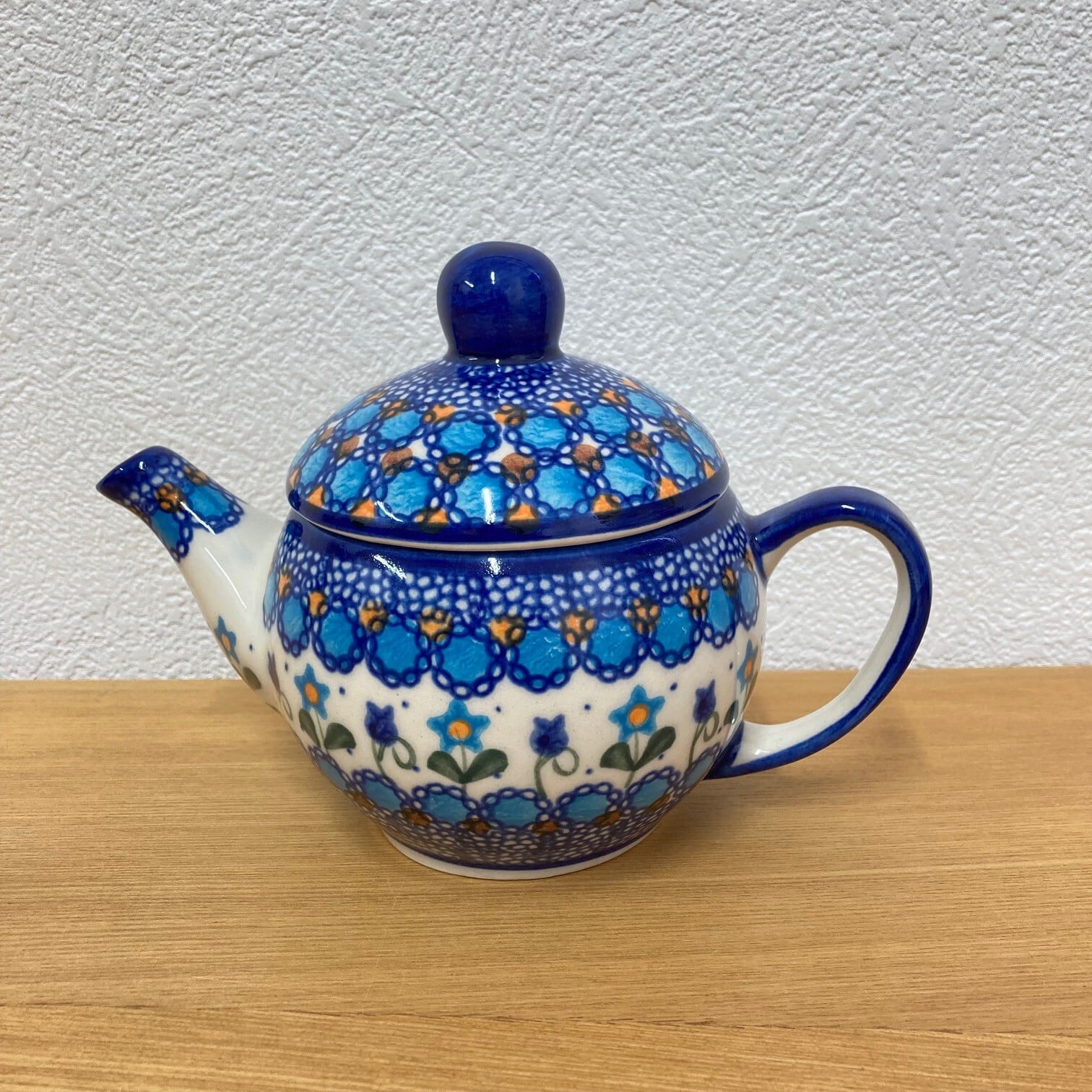 ポーランド陶器 ポーリッシュポタリーVENA社 ティーポット 小（U504