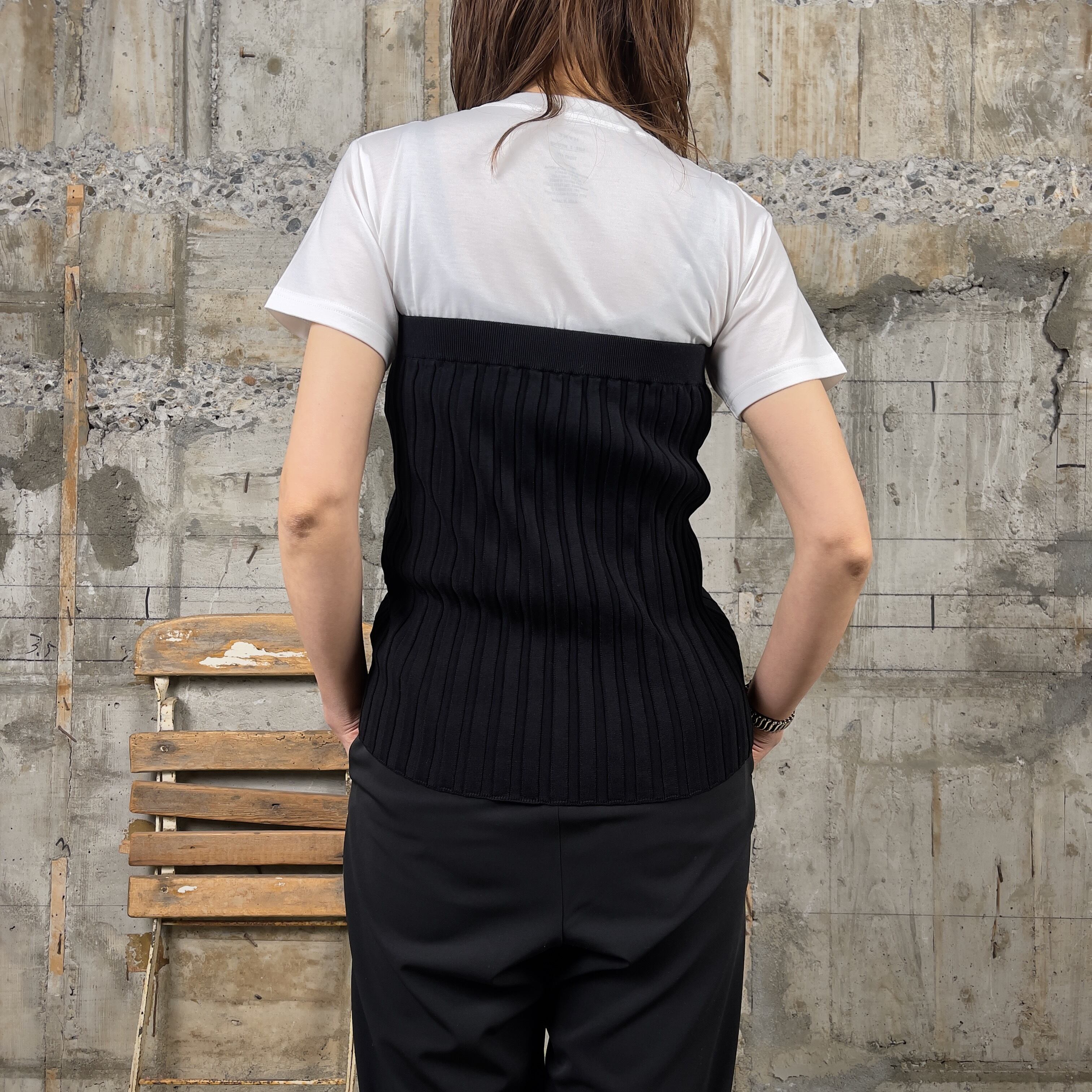 HYKE【ハイク】WIDE RIBBED STRAPLESS SWEATER (11384) | glamour online