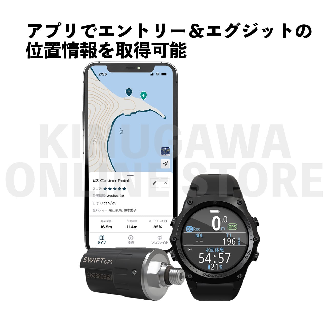 SWIFT GPS（スウィフト GPS）　SHEARWATER　トランスミッター