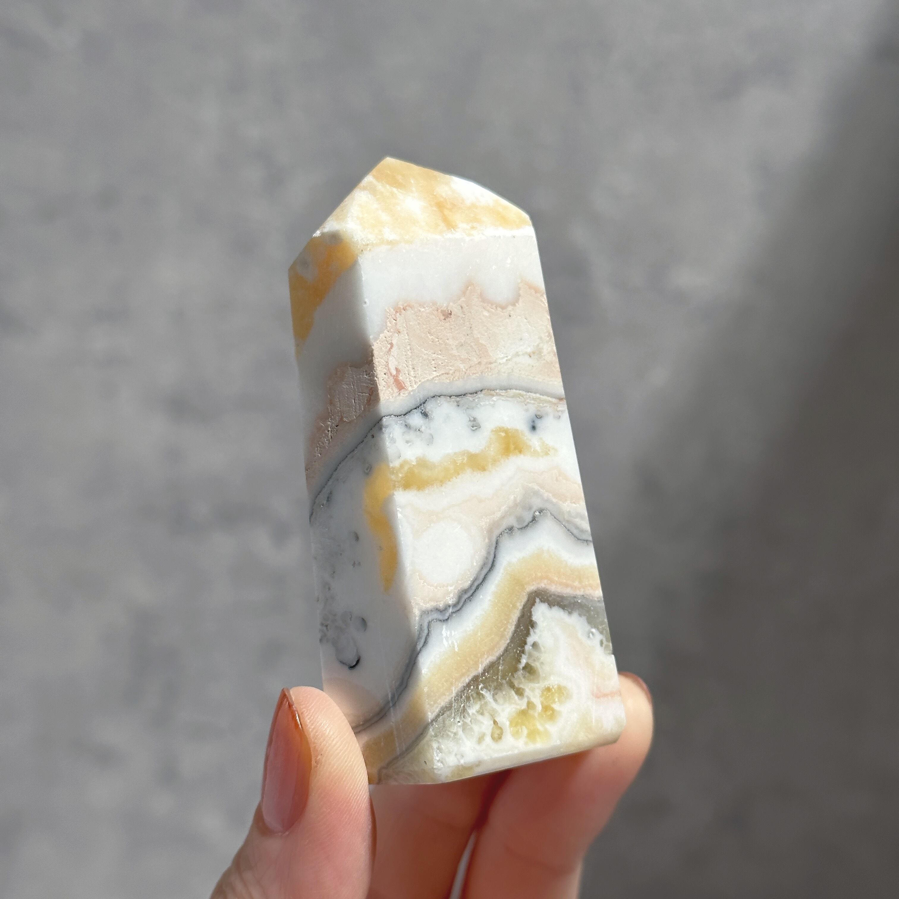 オレンジカルサイト タワー型22◇ Orange Calcite ◇天然石・鉱物