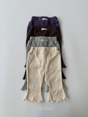 【予約】aosta  Jelly waffle pants