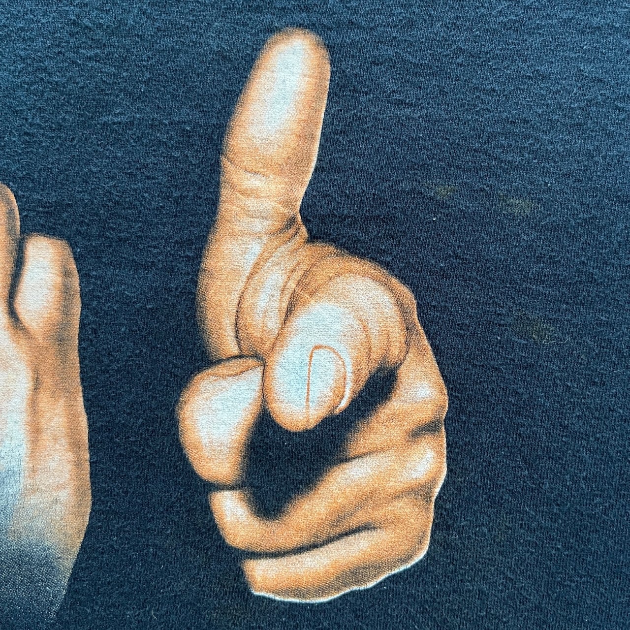 Vintage Y2K Fuck You Hand Sign Tee | Vintage High Line