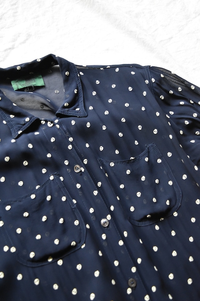 "JUNIOR GAULTIER" Skull Printed Shirt One Piece Dress