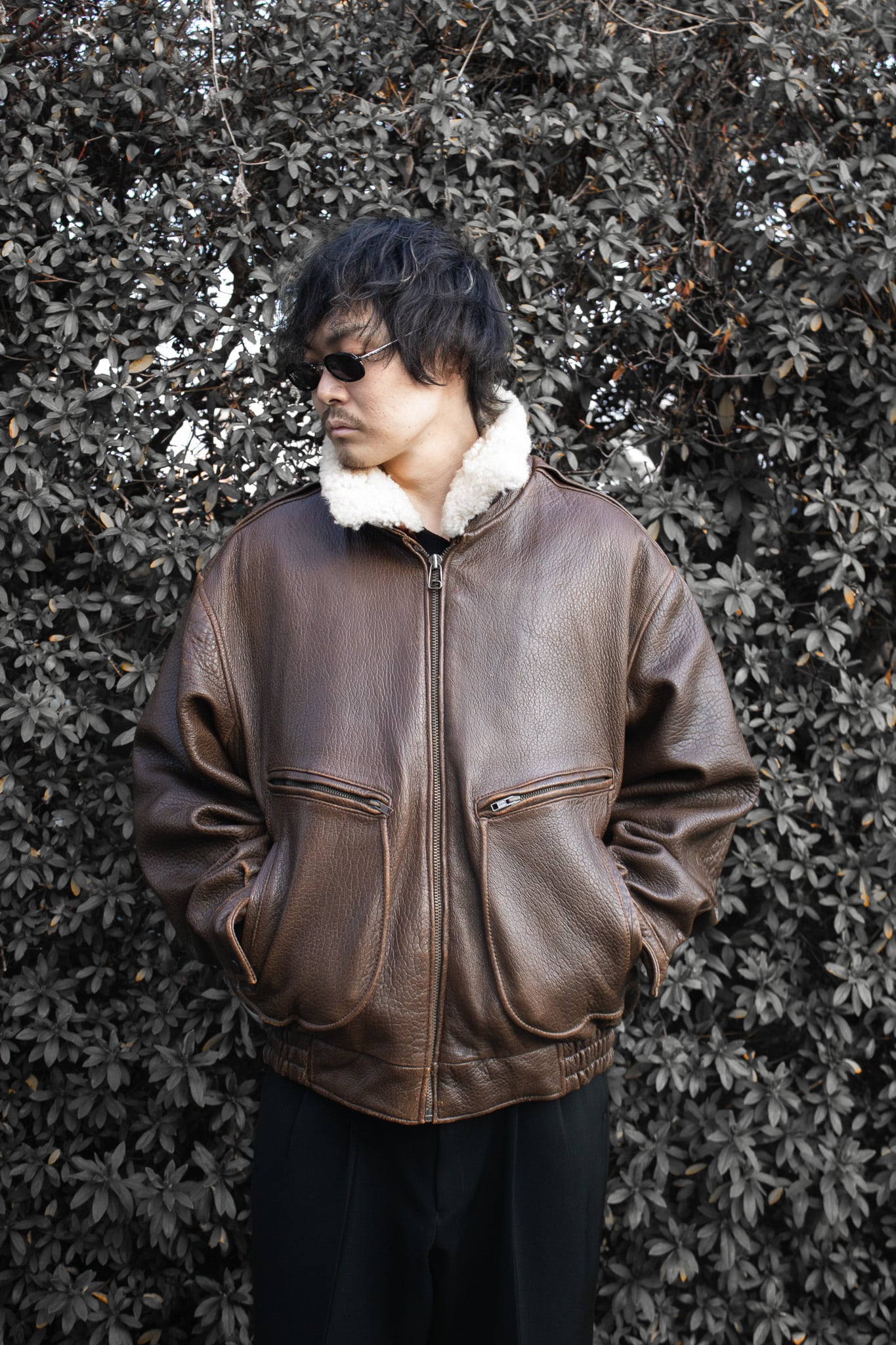 maison flight leather blouson | アンクヴィンテージ