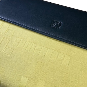 LOEWE canvas × leather wallet