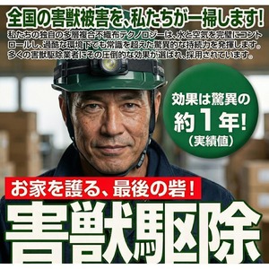 撃退ハクビシン屋外用2026最新版 ５個入 5m用 忌避剤 害獣対策 効果は１年持続 ハクビシン忌避剤 ハクビシンよけ