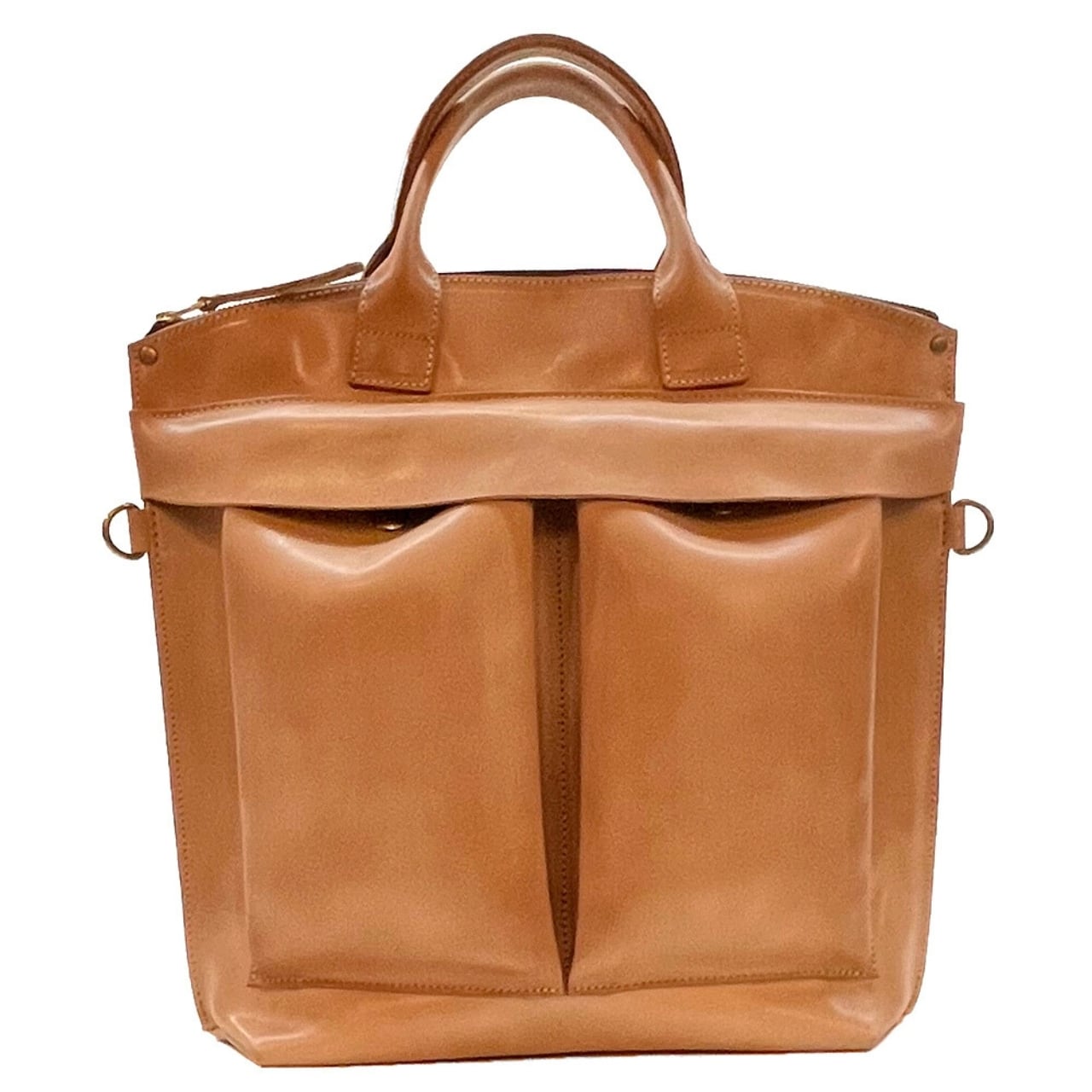 サドルレザーで仕上げたレッドムーン流のヘルメットバッグ RM-HELMET