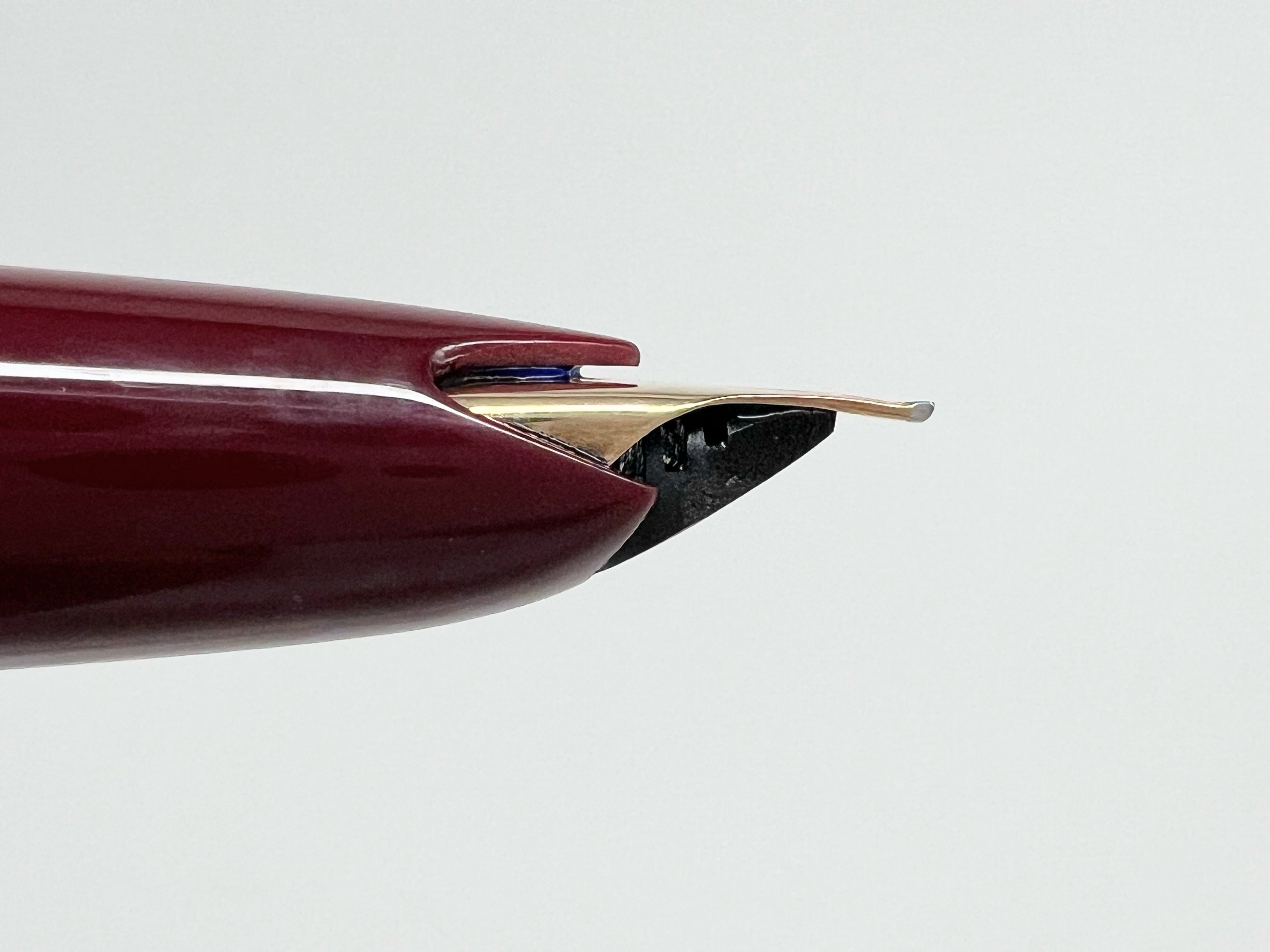 60s モンブラン 0221 ボルドー MONTBLANC 0221 （極細字） 14K