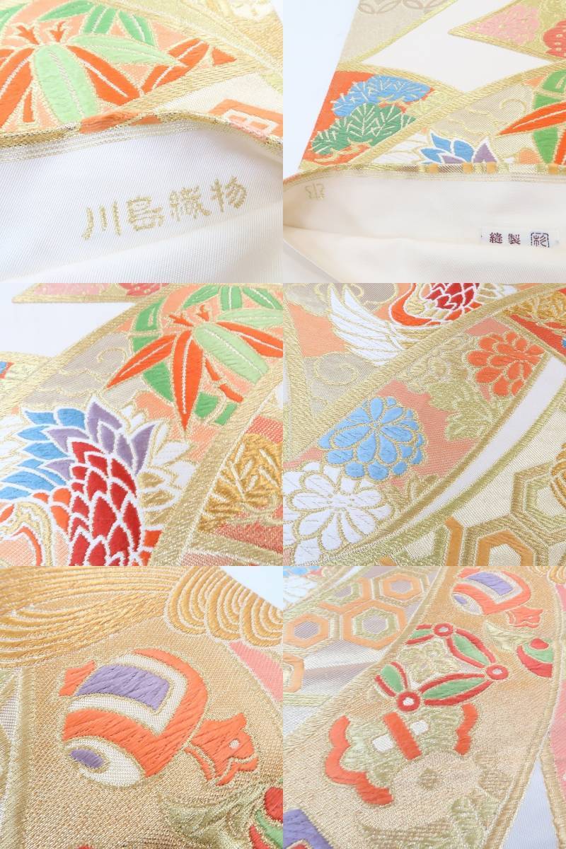 B5-2 三五サイズの官女きれいで豪華な衣装三段飾り人形三人官女-3点