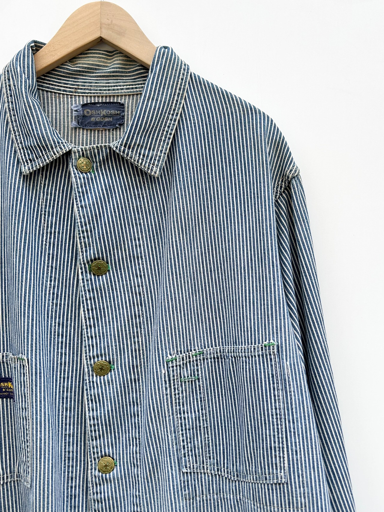 60〜70s OSHKOSH "HICKORY" COVERALL Size 44程