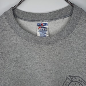 ジャージーズ　クルーネック　スウェット　トレーナー　プリント　企業ロゴ　M