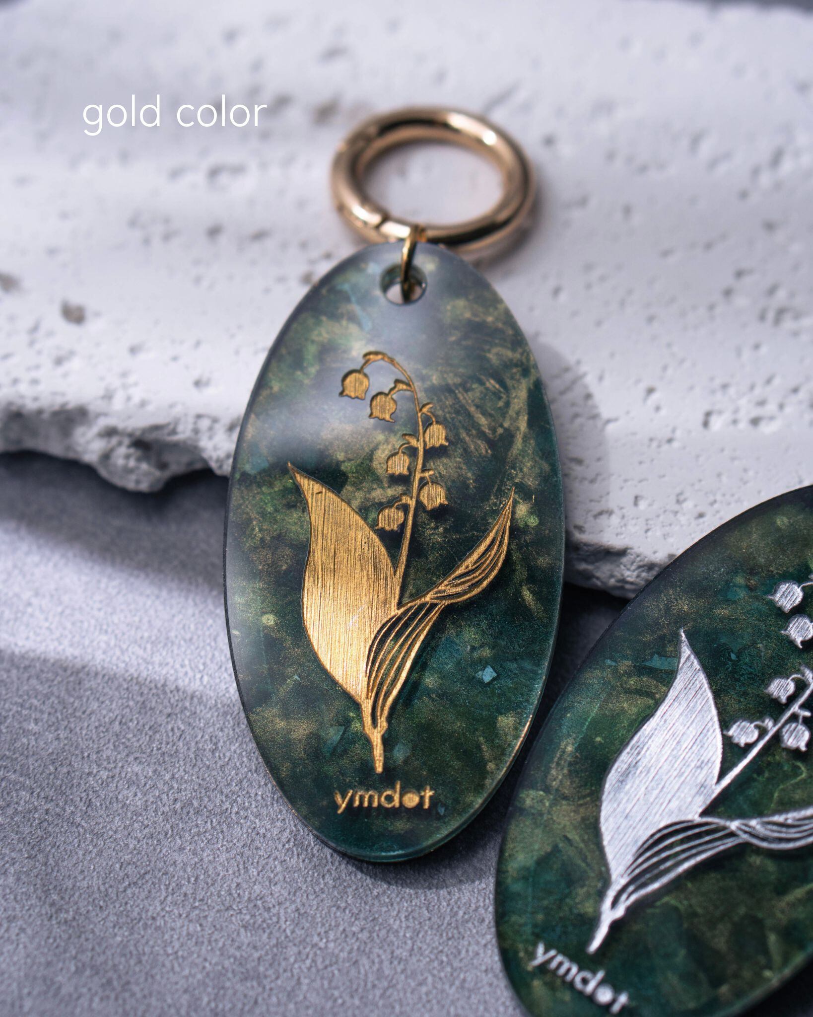 数量限定】植物標本 key ring ◇鈴蘭 | ymdot /ワイエムドット