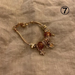 ハンドメイド おしゃれ カラフル 水晶風 レトロ 手作り ブレスレット