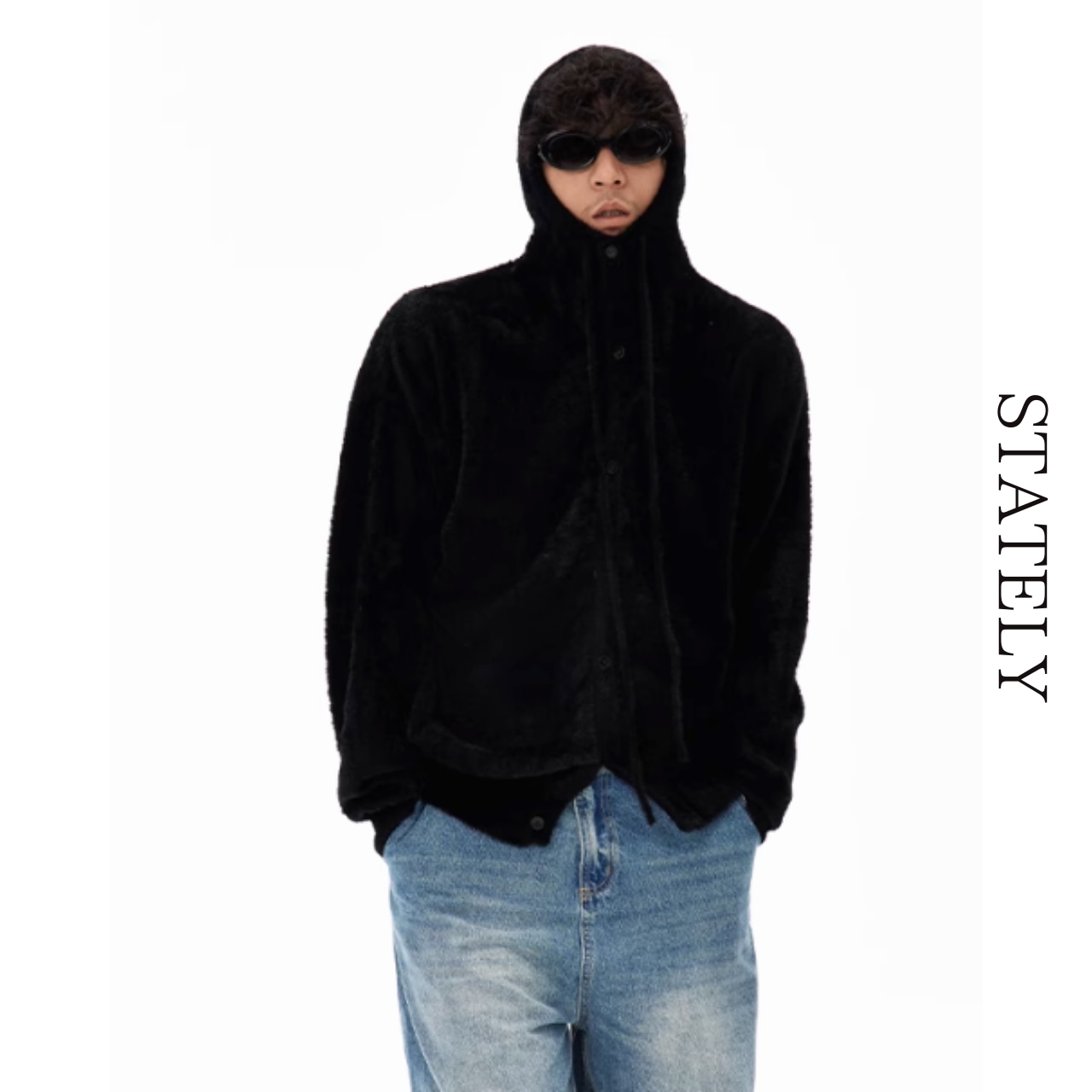 ベロア ボリュームパーカー_T48・画像3