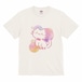 ドットねこちゃんコットンTシャツ バニラホワイト