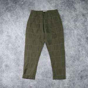 【Universal Works.】 PLEATED PANT  “OLIVE”  Patchwork Fine Twill  ユニバーサルワークス