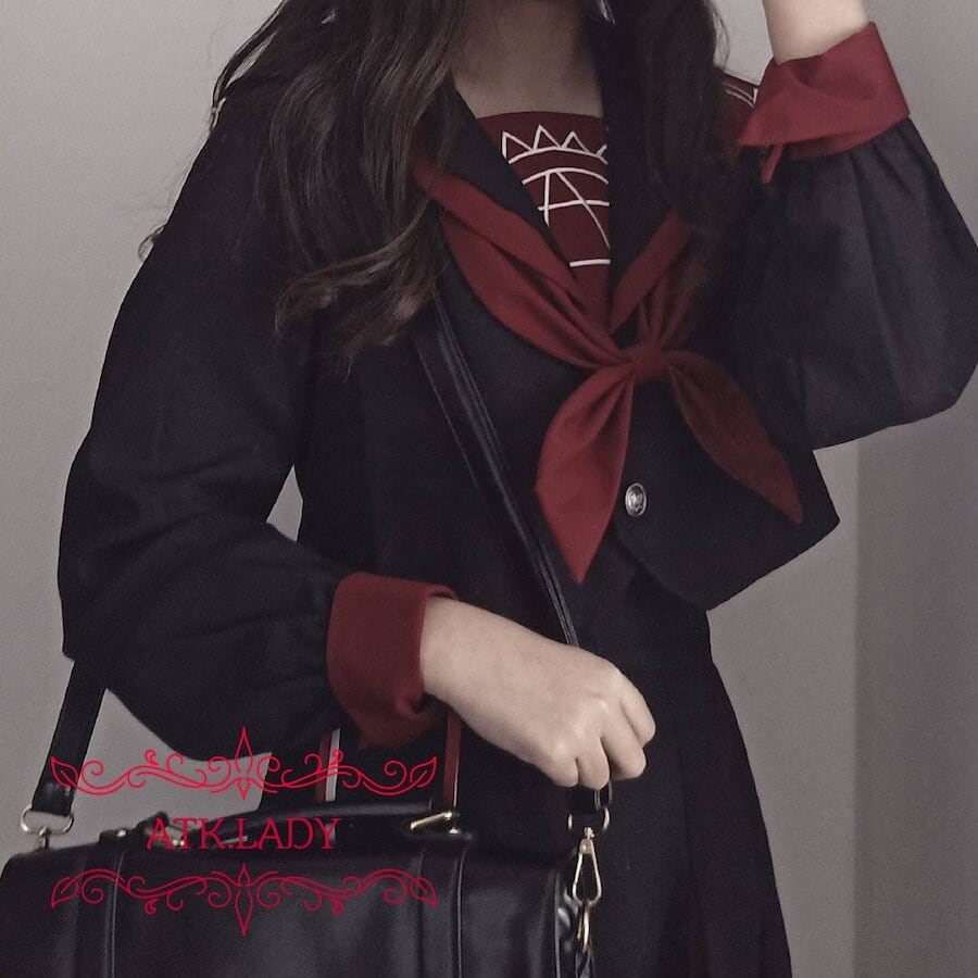 ATK.LADY】N75 魔眼 ショート丈 短め レッドブラック 赤黒 グリップ