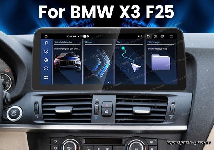 bmw X3 F25 X4 F26 NBT アンドロイドナビ 12.3インチ 2+64G -RA-1092