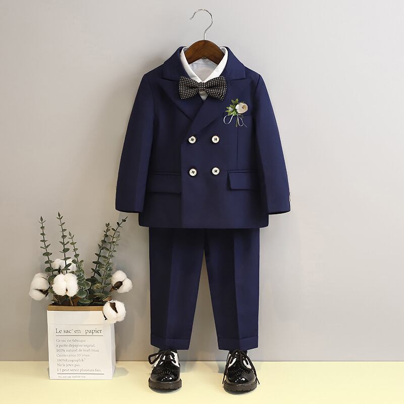 スーツセットアップ ネイビー120キッズ服男の子用(90cm~)