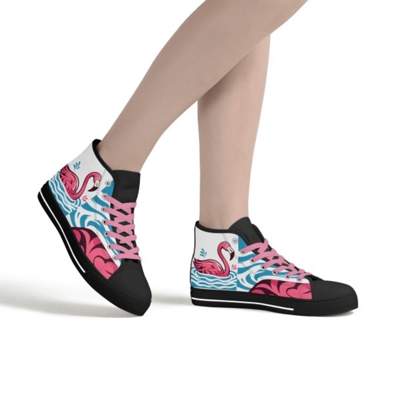 Women's High Top Canvas Shoes Swim 4410