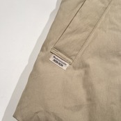 美品 Mademoiselle NON NON マドモアゼルノンノン 毛皮ファー ダウンベスト プリント入り サイズ 38 M /ベージュ系/パパス/日本製