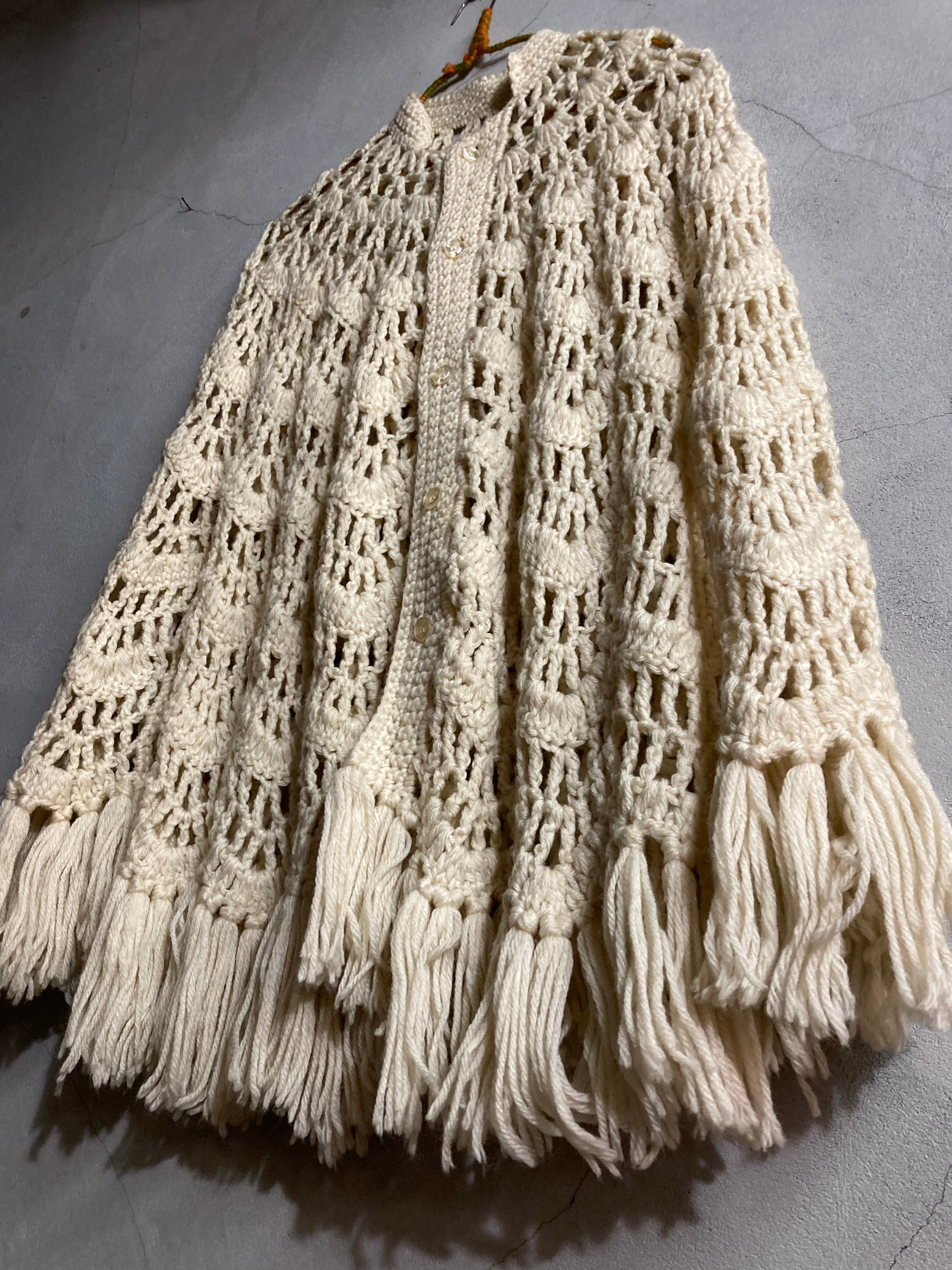 ファッション ハンドメイドポンチョ
