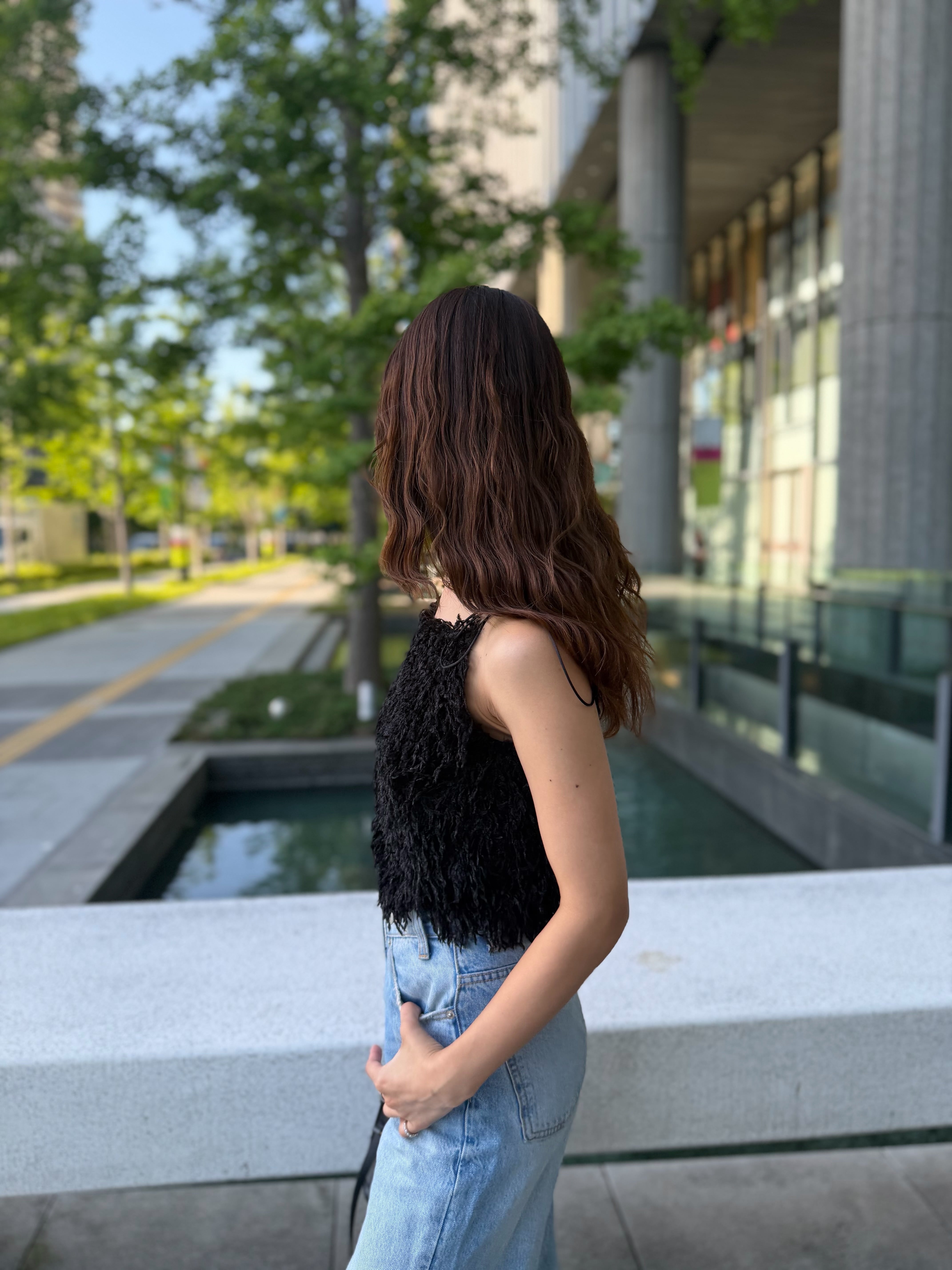 flamingo cami / black (即納) | HYEON
