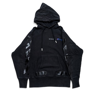 OFF-White Champion オフホワイト チャンピオン フーディー パーカー ラバープリント ブラック
