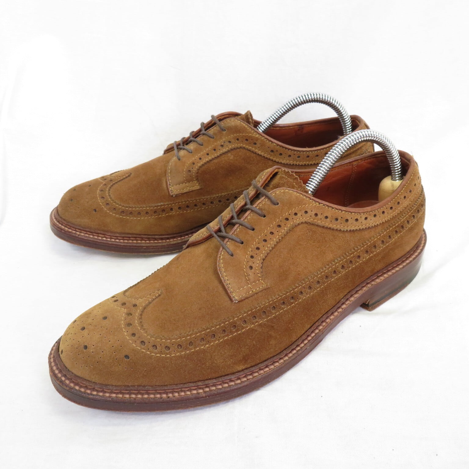 ALDEN ロングウィング ブラッチャー スウェード シューズ size8D