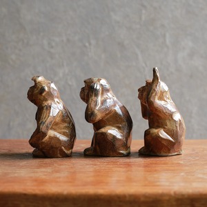 【ご成約品】ひょうきんな顔をした、見る聞く言うサル 1