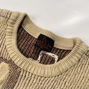 Santafe サンタフェ デザイン ニット セーター トレーナー サイズ 04 /ベージュ/日本製/メンズ