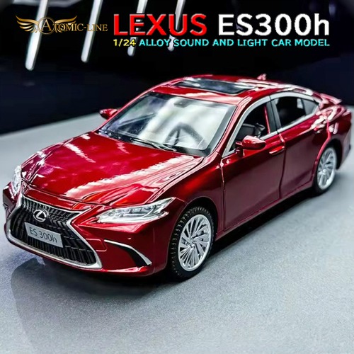 レクサス ES300h 1/24 ミニカー 全4色 ライト点灯 エンジンサウンド 合金モデル 模型 ジオラマ
