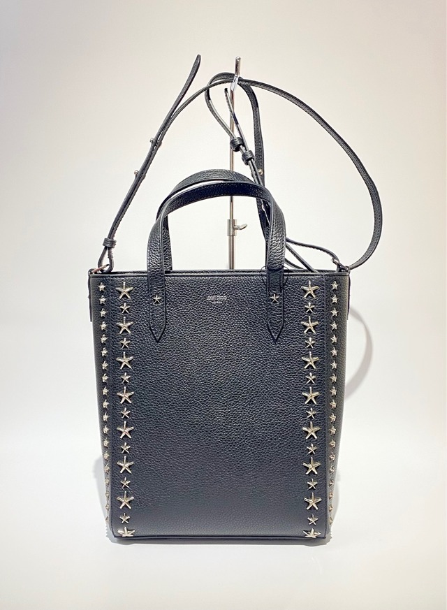 JIMMY CHOO ジミーチュウ ショルダー バック PEGASI N/S UFF/BLK/SLV