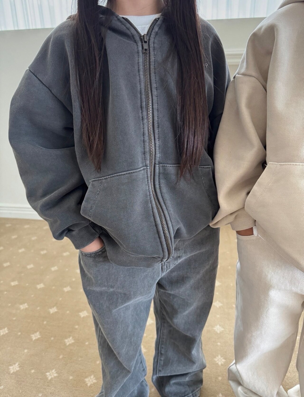【取寄】OUR ワークフードジップアップ|秋服|韓国子供服|26/AT