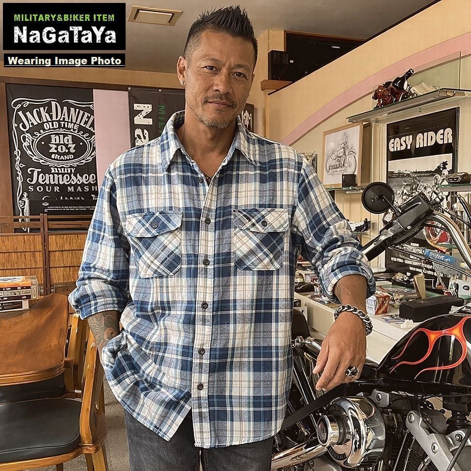 ALCARZA アルカーザ ヘビーフランネル チェック ワークシャツ タータン