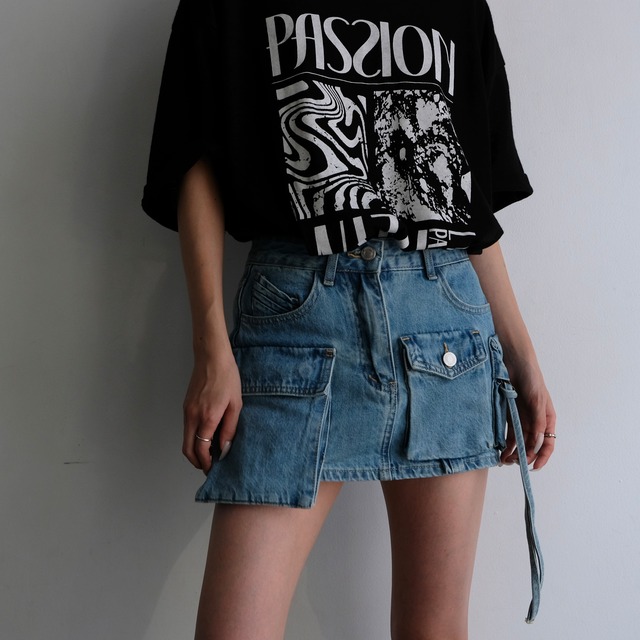 MULCH POCKET DENIM SKIRTS