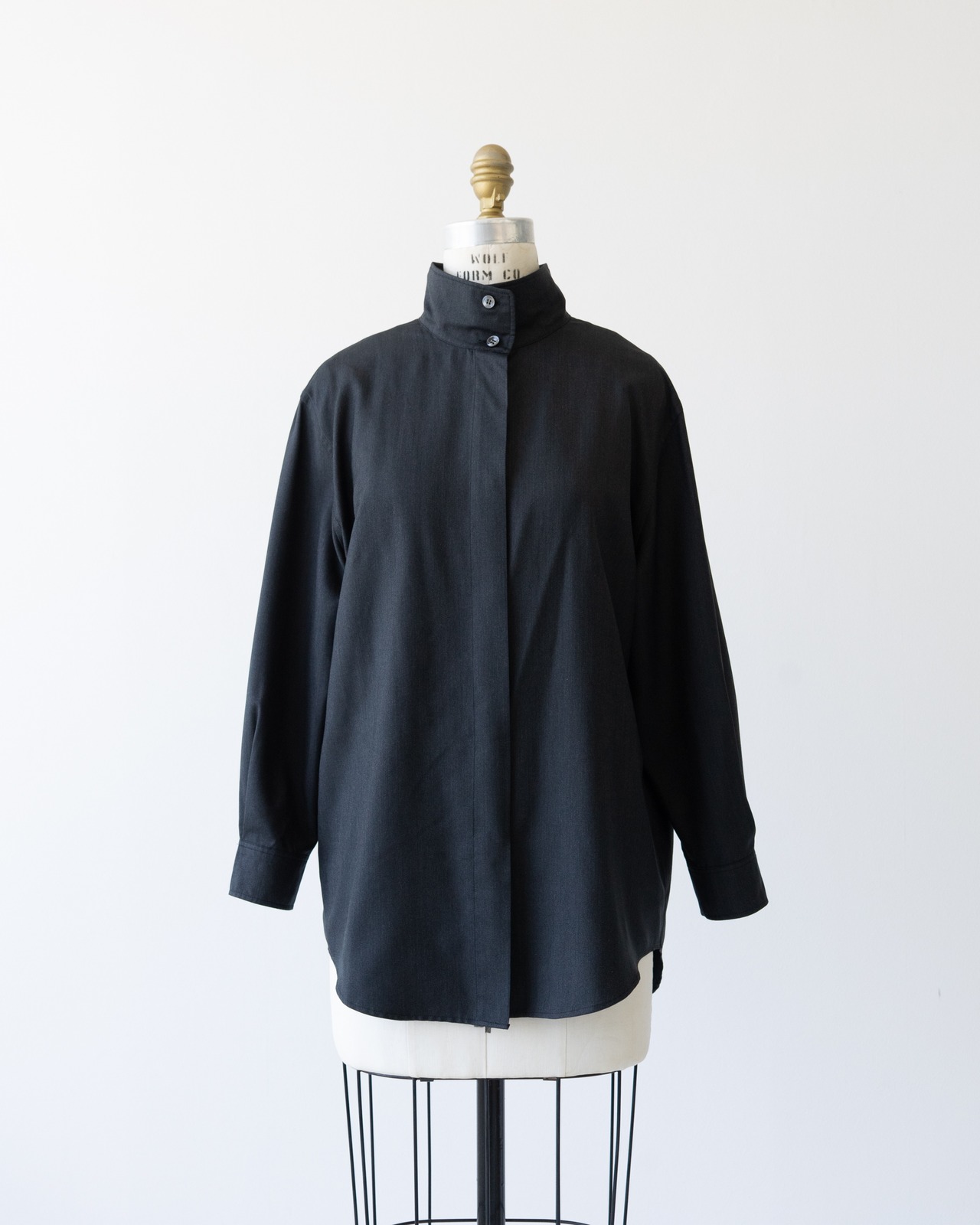 〈Hermès by martin margiela〉Stand-Collar Shirt