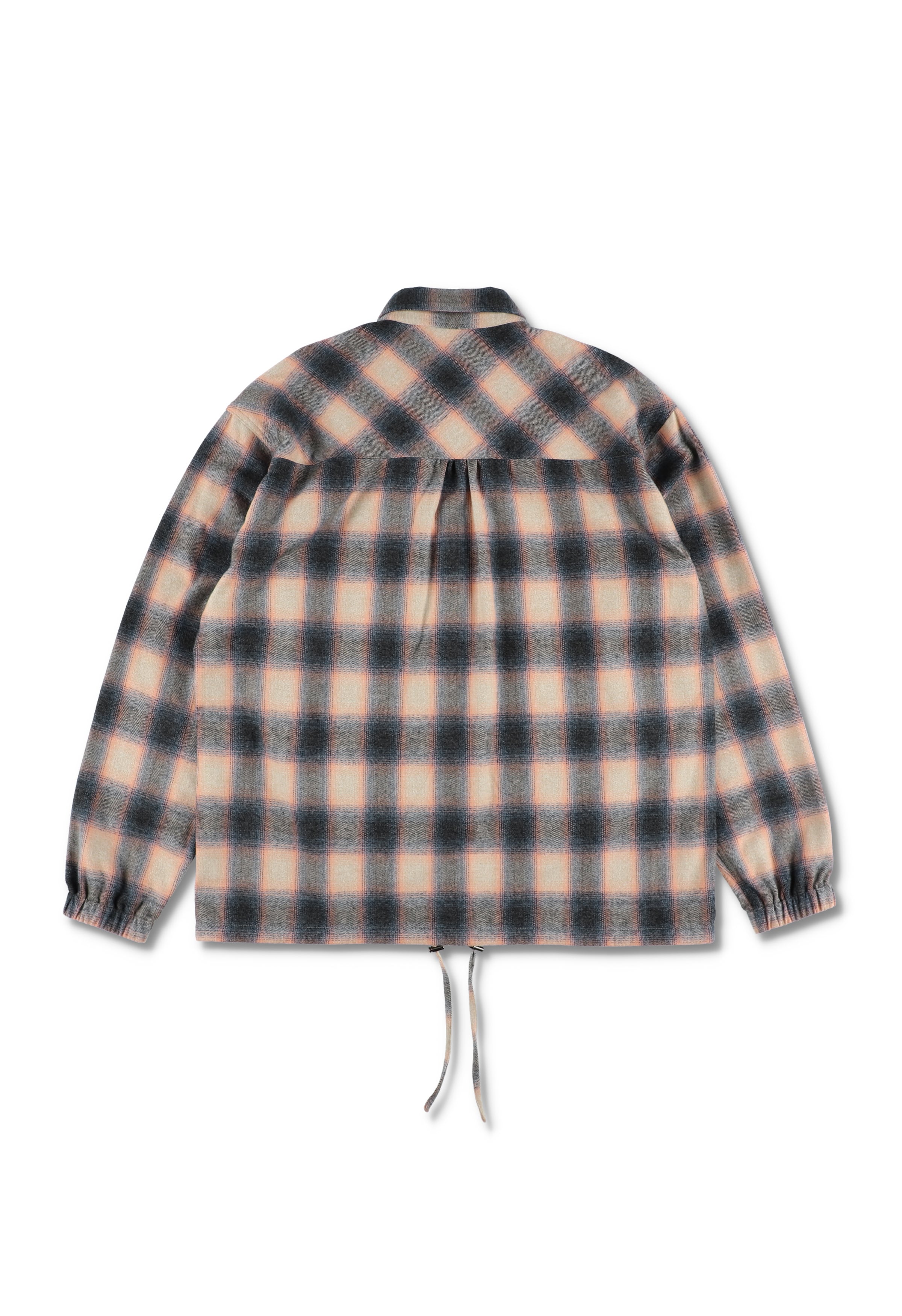 OMBRE CHECK SHIRTS JACKET PINK | TUITACI OFFICIAL ONLINE STORE