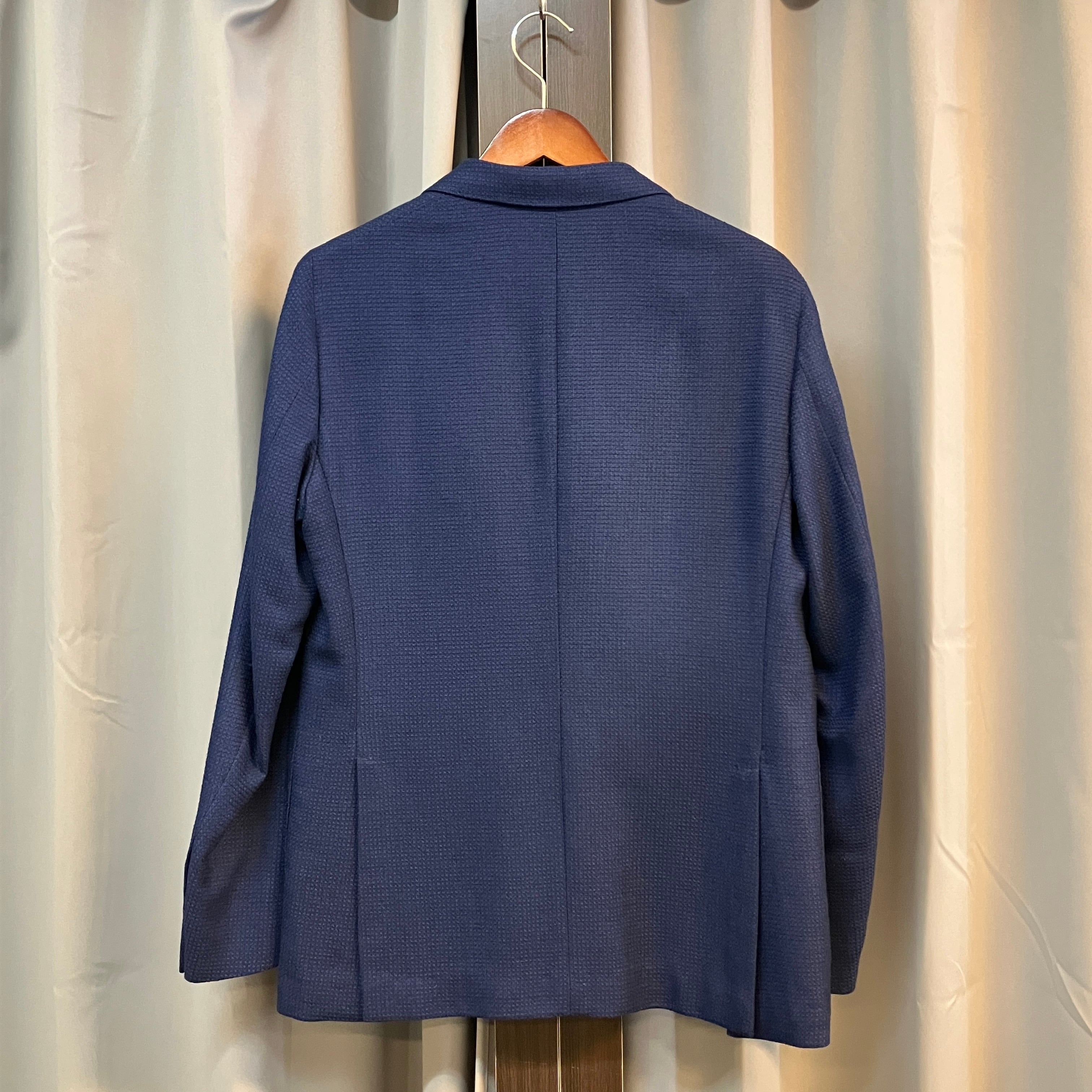 CARUSO WOOL / SILK NAVY JACKET | safarionline