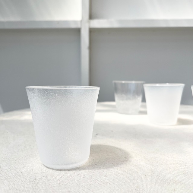 期間限定　FUKU glassworks  相馬佳織　うたかた　グラス　Sサイズ　ホワイト